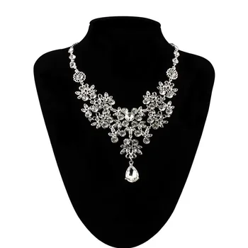 2017 mados Moterų Vestuves Jewelr kalnų krištolas Karoliai Nustatyti Optikos Priedas Europos Spalvingas Nuostabi dovana aukštos kokybės x#