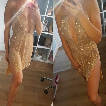 2018 Naują Atvykimo Metalo China Seksualus Šalis Suknelė Moterims Push Up Derliaus Suknelės Elegantiškas Transprant Deimantų Suknelė Tvarstis Vestidos