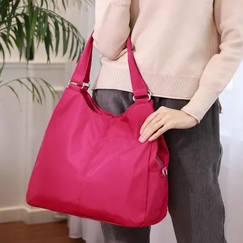 2019 naujas rankinės moterų pečių atsitiktinis audinio maišelis Kelionės krepšys Didelės talpos nailono moterų maišelį C42-92