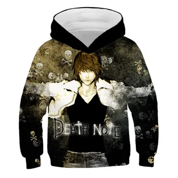 2020 m. Rudens Žiemos karšto pardavimo Death Note Pasididžiavimas Anime 4-14 Metų Rudens Vaikas poliesteris Vaikų Gobtuvu Kailis Berniukų Viršutiniai drabužiai Aprengti