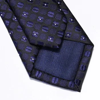 2020 Nauja Mada Aukštos Kokybės vyriški 5CM Plonas Tamsiai Mėlynos spalvos Pledas Kaklo kaklaraištis Verslo Oficialų Kostiumą, Kaklo Kaklaraištis Vyrams, Dovanų Dėžutėje