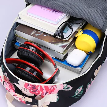 2020 naujas spausdinti kuprinė moteriška korėjos versiją madinga male usb studentų mokyklos maišą laisvalaikio kelionės kompiuterio kuprinė