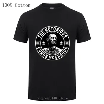 2020 Naujausias Dizaineris Derliaus Žinomi Sesijos Conor Mcgregor marškinėliai vyrams Retro Vasaros stiliaus Conor T-shirt Narve kovos marškinėlius