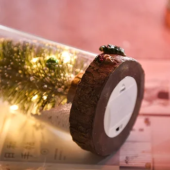 2020 Naujų Kalėdų Eglutės Stiklo Kupolas Ekranas Bazinė LED Pasakų Styginių Šviesos Namų Dekoro Miegamojo, Stalo, Naktį Šviesos Kalėdų Dovana