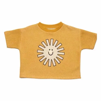 2020 Wyn Nauja Vasarą Vaikai T Marškinėliai Berniukams Firls Saulės Spausdinti Trumpas Rankovės Marškinėliai Baby Vaikų Mados vatos Pagaliukai Drabužiai