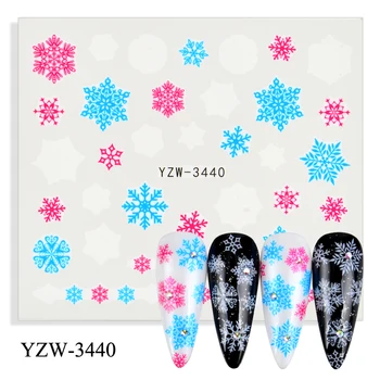 2021 Naują Atvykimo Kalėdų Varpai Briedžių Snaigės Lipdukas Naujųjų Metų Lipdukai Nails Art Vandens Perdavimo Slankmačiai Watermark Decal