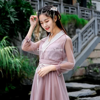 2021 tradicinės kinų apranga elegantiškas pasakų suknelė han dinastijos princesė drabužių nacionalinės hanfu apranga pagerėjo hanfu suknelė