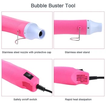 20pcs Bubble Buster Priemonė, Todėl Epoksidinės Blizgučiai Stiklinės Burbulas Valiklis Priemonė Su Šilumos Gun Šepečiai Matavimo Puodelis Darbo