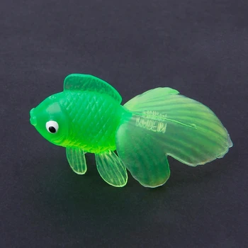 20pcs Gumos Modeliavimas Mažos Žuvelės Aukso Žuvys Vaikams Žaislas Apdaila Vonios Žaislas BX0D