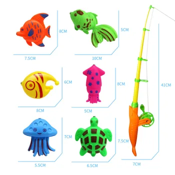 22Pcs Vandeniui Magnetinio Žvejybos Įrankių Rinkinys Kūdikių Vonios Tėvų-Vaikų Bendravimą Įspūdį Žaislų Rinkinys