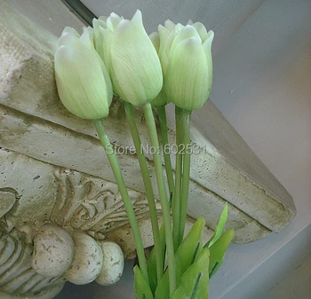 24pcs/daug Markizė tulpės, dirbtinės gėlės vestuvių nuotaka, turintis gėlių namų dekoravimas, vestuvių dekoravimas gėlėmis 5 spalvų