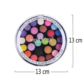 27 spalvų paletės eyeshadow lengva spalvos Blizgučiai matinis kompaktiškas spalvos pigmentas kosmetikos turas nešiojamų šešėliai lange moteris dovaną