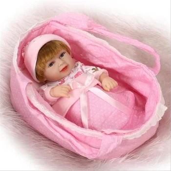 28cm visas Silikono kūno mini Reborn Lėles Twin lėlės žavinga Tikroviška atgimsta lėlės Mados Lėlės Kalėdų gimtadienio dovanos