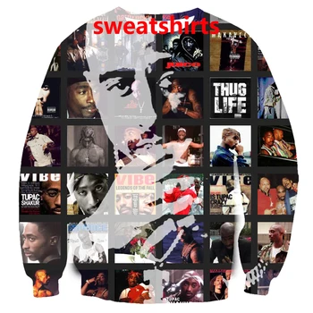2pac tupac shakur 3d spausdinimo apatiniai marškiniai/marškinėliai/palaidinukė/zip hoodies/kelnės mados vyrų harajuku juokinga streetwear hip-hop tracksuit