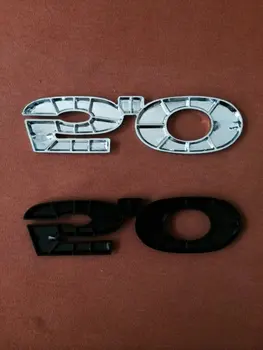 2pieces Metalo automobilio pusės kamieno emblema lipdukas 5.0 50 dydis 13.9x3.8cm spalva silver/Black JAV automobilių F** serijos 