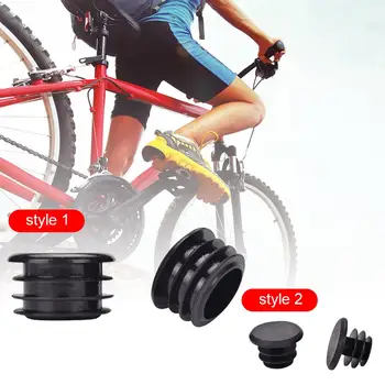 2VNT/22mm kalnų dviratis dviračio rankenos plug plastiko įmonė išilginis padengti lazdele pabaigos plug kelių dviratį MTB dviračių priedų