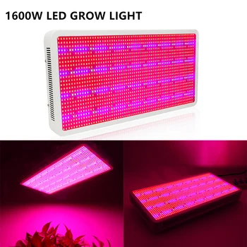 2VNT Visą Spektrą 1200W 1600W LED Grow Light Raudona/Mėlyna/UV/IR Šiltnamio efektą sukeliančių Led Grow Lempa Visiems Kambarinių augalų Auginimo Žydėjimo
