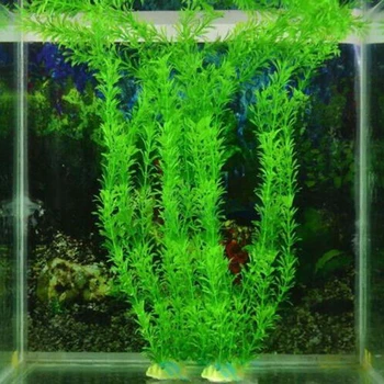 30cm Povandeninis Dirbtinių Augalų Plastiko Ornamentu Modeliavimas Augalų, Žuvų Bakas Dubenį Imituojamas Vandens Žolės Žuvis Dumbliai Apdaila