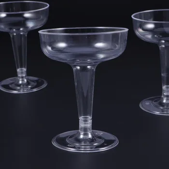 30pcs Vienkartiniai Kokteilis Stiklo Skaidrus Šampanas Puodeliai Saugaus Geriamojo Puodeliai Goblet Šalies Prekių už Vestuvių Puotą (120ml skersmens)