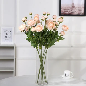 3PCS modeliavimas gėlių paprasta puokštė šviežių gyvenamojo kambario, valgomojo stalas, kambarių apdaila netikrą gėlių, gėlių kompozicijų namuose