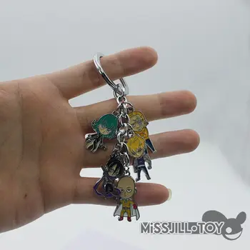 3styles Anime Vienas Smūgis Vyras tatsumaki Saitama metalo karolius lydinio mados key chain raktų žiedas kietas nustatyti eilutę