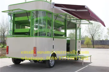 4.2 m, dvigubas tentas pritaikyti mobiliojo elektrinis ledų maisto sunkvežimis virtuvės priekabos/ mikroautobusai/ pirkinių vežimėliai
