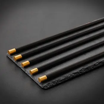 5 Poros high-end juoda medienos Lazdelės Buitinių Pakrautas Medienos Be Dažų, Vaksācija Japoniško stiliaus Dovana Vištienos sparno lazdelėmis
