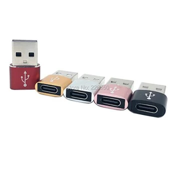 500pcs/daug USB 3.0 Type A Male į USB 3.1 C Tipo lizdinė Jungtis, Keitiklis Adapteris USB Standarto Įkrovimo Duomenų Perdavimo adapteris
