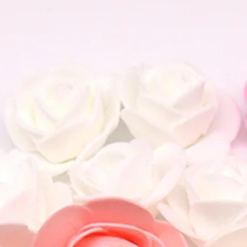 500Pcs/Daug Šios Gėlės Yra Naudojami Papuošti Flores Cheminių Dekoratyvinių Rožių Galvos Rose Padengti Vestuvių Namas Dirbtinių Gėlių Wh
