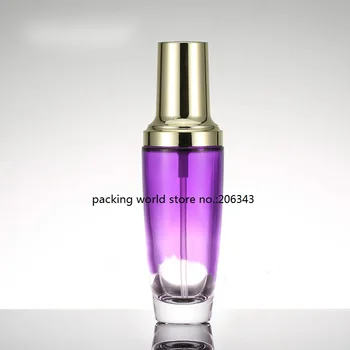 50ml violetinė/žalia/rožinė/violetinė stiklo buteliukas su aukso siurblys, skirtas losjonas/emulsija/serumo/fondas/odos priežiūros kosmetikos pakuotės