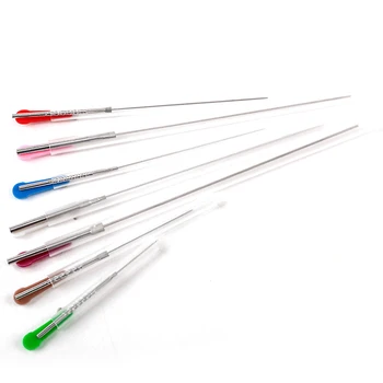 50pcs vienkartiniai akupunktūra krašto adata su vamzdžių aliuminio rankena peiliu, adata, Disko adata masažo, akupunktūros adatos