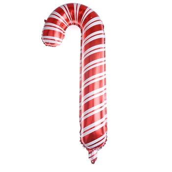 5vnt/daug 83cm Raudona Saldainiai Cukranendrių Folija Balionai Kalėdos Kalėdos Balionas Apdailos Pripučiami Oro Kamuoliukus Gimtadienio Prekes