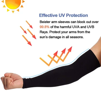 6 Poros UV Apsauga Aušinimo Rankos Rankovėmis Moterims, Vyrams, Nepraleidžia Apsaugos Ilgas Svirties Dangtelis Šilčiau