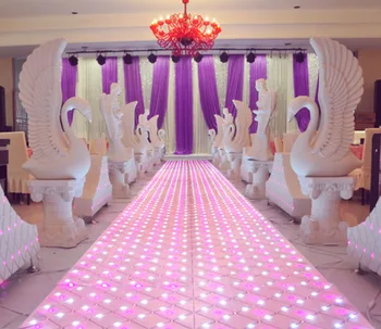 60 X 60 CM/vnt Klasikinis prabangos spalvotu LED grindys, Vestuvių Dekoravimas, Praėjimų Runner T Stoties Etape Veidrodis Kilimų Nemokamas Pristatymas
