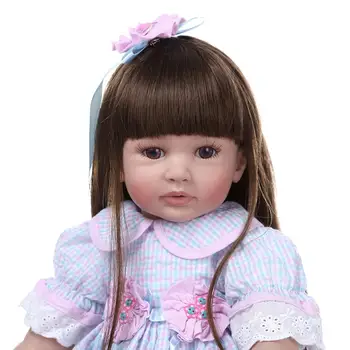 60cm Modeliavimas Princesė Silikono Lėlės Baby Girl Gyvas Realus Kūdikių Žaislų Vaikams Kalėdų Dovana