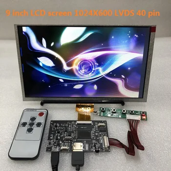9 colių HDMI ekrano LCD ekranas 1024X600 su garso tvarkyklę valdybos stebėti Aviečių Pi Bananų / Oranžinė Pi kompiuteris