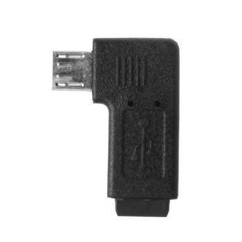 90° Kairėje ir Dešinėje Kampu, Mini USB 5Pin moterį, Micro USB Male Duomenų Sinchronizavimo Adapteris 1XCE