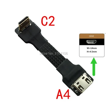 A4 FPV 2.0 HDMI female HDMI Mini HDMI Micro HDMI ekranuoti FPC Plokščio Kabelio 4k 5cm -50cm už Multicopter Oro Fotografija