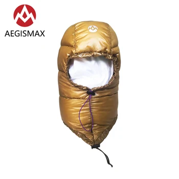 AEGISMAX Lauko Urltra-Šviesa 95 Proc. Žąsų Žemyn Skrybėlę Šiltą už Voko miegmaišį Priedai Unisex Kempingas, Žygiai Bžūp Juodojo Aukso