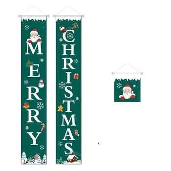 AFBC Kalėdų Veranda Reklama Durų Veranda, Pasirašyti Banner Christmas Hanging Apdaila, Sienos Interjeras Atostogų Dovanų Šalis