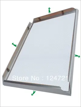 Aliuminio 600mmx1200mm dydžio paveikslėlio rėmelis naujų išradimų led šviesos kadrų/ led reklamos skydelis