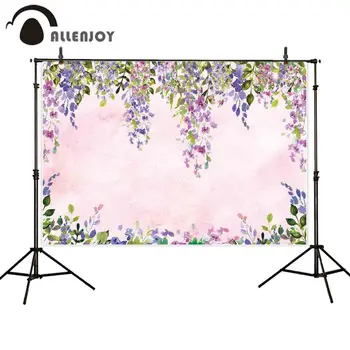 Allenjoy fotografijos fone tapybos gėlių vynuogių pavasario akvarelė fone photobooth fotosesiją prop spausdinti dekoras