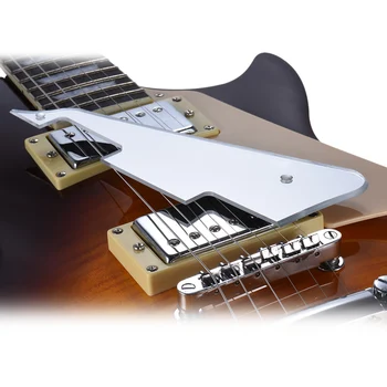 Ammoon Elektrinė Gitara Pickguard Nulio Plokštė Pakeisti Dalį Sidabro Veidrodis Aukštos Kokybės Gitara Dalys