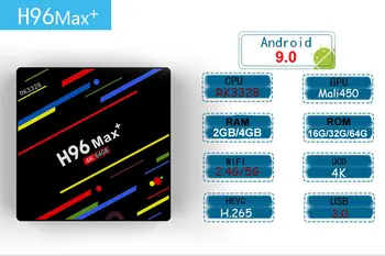 Android 9.0 Smart TV Box H96 Max Plus 