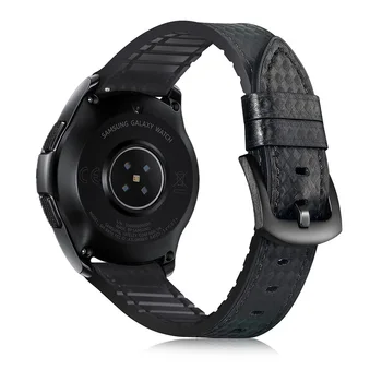 Anglies Pluošto Watchbands Riešo Juostos Diržo Samsung Pavarų S3 22mm natūralios Odos Pakeitimo Apyrankę Dirželiai Kilpos