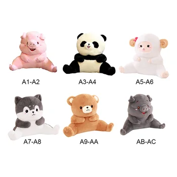 Animacinių filmų Gyvūnų Lėlės Pagalvę Kūrybos Mielas Juosmens Pagalvę Žavinga Pliušinis Žaislas, skirtas Gimtadienio Dovana Vaikams Pliušinis Purus Kiaulių Panda Bear Žaislai