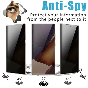 Anti-Spy tamsinti Stiklai Screen Protector For Samsung Galaxy Note 20 20 Pastaba Ultra 5G HD Grūdintas Filmas 