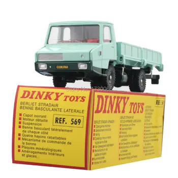 Atlas DINKY diecast automobilio modelis 1:43 REF 569 BERLIET STRADAIR BENNE Diecast Lydinio Automobilio modelį Žaislai Modelio Šviesiai Žalia Sunkvežimis