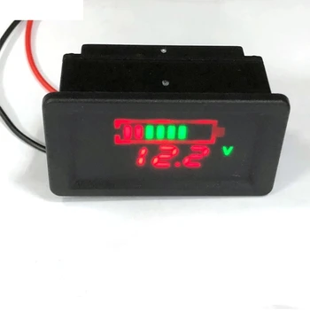 Atsparus vandeniui 12V Švino Rūgšties Baterijos Talpa LED Ekranas Įtampos Indikatorius Voltmeter