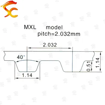 Aukštos Kokybės 10meters/daug MXL 6mm atidaryti laikas diržo plotis 6mm MXL 6mm guma diržas 3D Spausdintuvas Nemokamas pristatymas